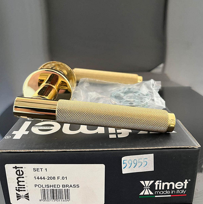 Ручка на розеті Fimet Marion 1444-208 F01 латунь полірована R ф / з Київ - фото 3
