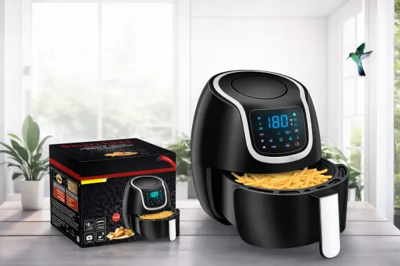 Воздушная фритюрница с кнопкоми Silver love MK-81-А 1500W, на 8 литров Коломыя