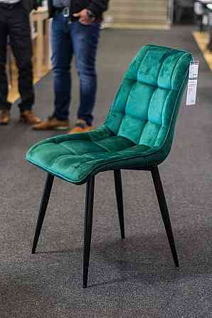 Стілець CHIC VELVET чорний каркас/зелений BL.78 Київ