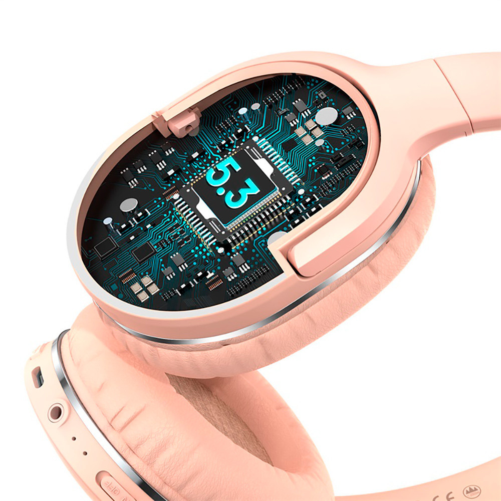 Бездротові накладні навушники Baseus Encok Wireless headphone D02 Pro Pink Київ - фото 7