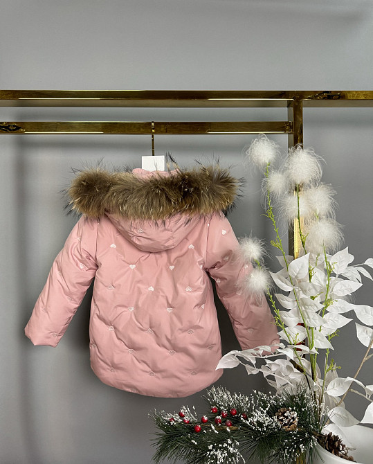 Детская розовая зимняя куртка для девочки 92,116 Николаев - изображение 2