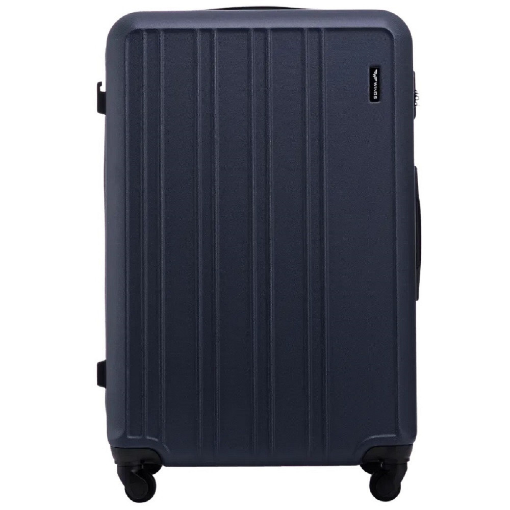 Валіза пластикова WINGS HRR01 велика 75 см темно-синя Київ - фото 2