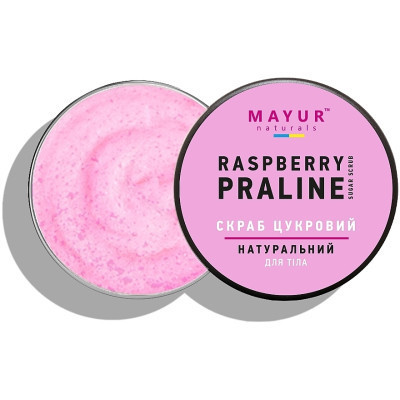 Скраб для тіла Mayur Цукровий Малинове праліне 250 мл (4820230953800) Вінниця - фото 2