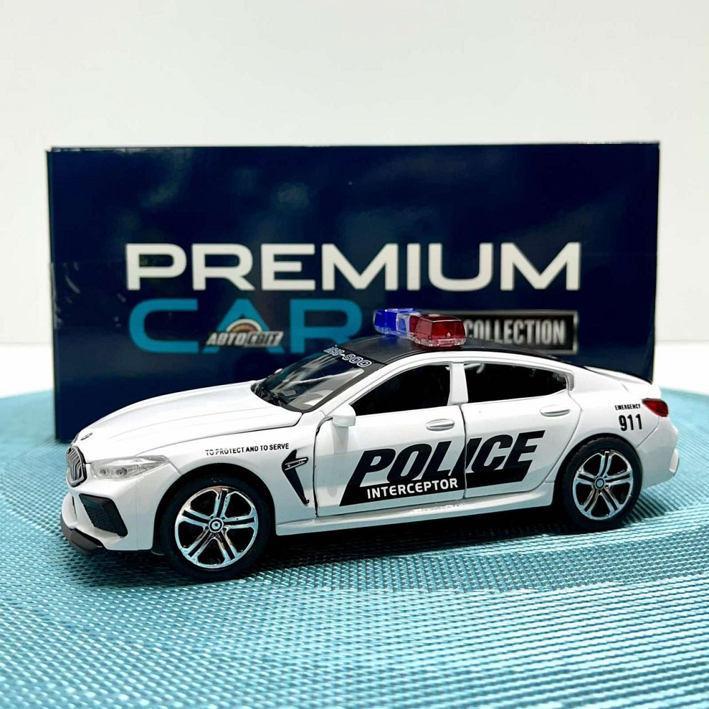 Машина Автосвіт BMW M8 інерційна відчиняються двері 16 см Біла (AP-1958) Чернігів - фото 2