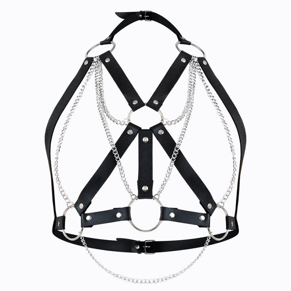 Портупея жіноча Art of Sex - Aiden Leather harness, Чорна XS-M Sex Aura Київ - фото 1