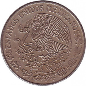 Хосе Марія Морелос. Монета 1 песо. 1970-1983 рік, Мексика.(БД) Полтава - фото 1