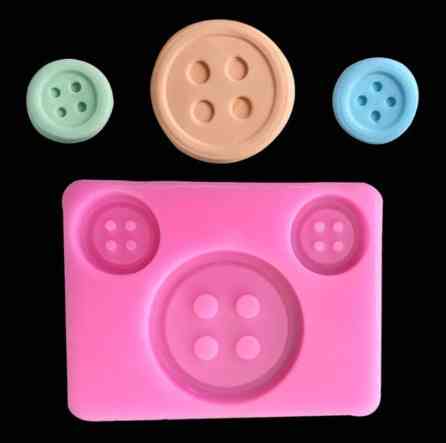 Молд силиконовый пуговицы 58 на 78 мм розовый Киев