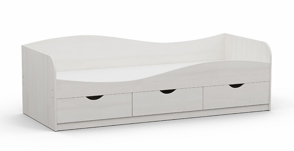 Кровать односпальная L-9, Дуб Шамоні Світлий, 2030х834х656 Львов - изображение 1