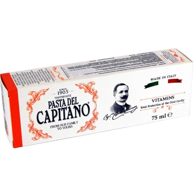 Зубная паста Pasta del Capitano С витаминами А, С, Е 75 мл (8002140137303) Винница - изображение 1