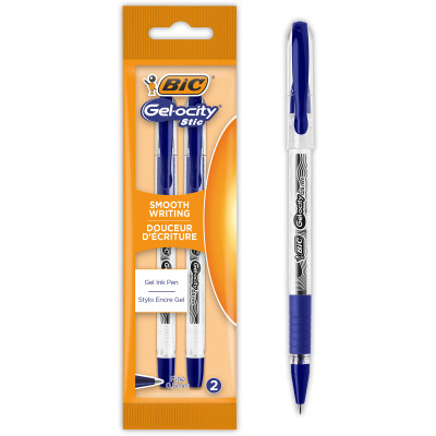 Ручка гелевая Bic Gel-ocity Stic 0,5 мм 2 шт синяя (bc989707) Винница - изображение 1