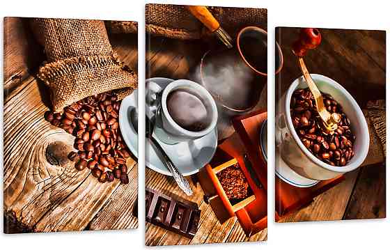 Модульная картина в гостиную / спальню Кавова естетика Art-623_3 100x150 см Киев