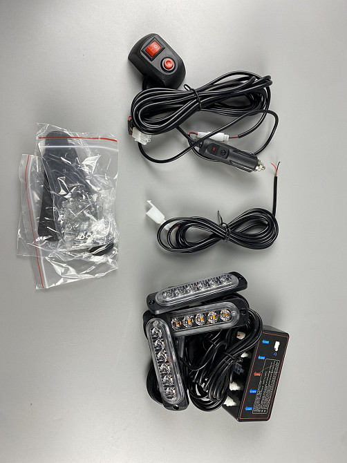 Маячок проблисковий стробоскоп 24 led діодів IP65 led chip 3030 6500K, автомобільний стробоскоп Мукачево - фото 10