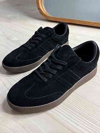 Кеды женские Hengji 8009-12 samba замшевые черные, 37, 23,5 см Киев