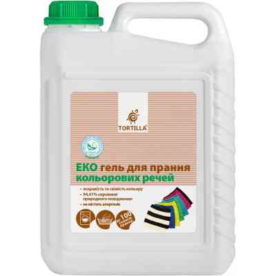 Гель для прання Tortilla Еко Для прання кольорових речей 5 л (4820178060226) Вінниця
