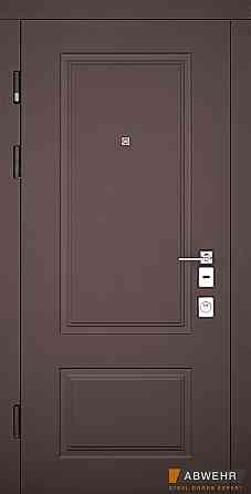 Двери входные, квартирные ABWEHR. Модель 509/520 RAMINA Цвет Бронзовый браш / Белый супермат. Киев