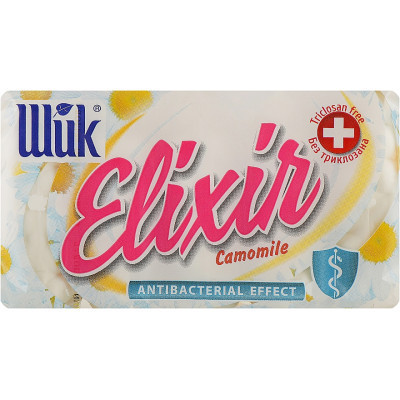 Тверде мило Shik Elixir Camomile Антибактеріальне 5 х 70 г (4820023366039) Вінниця - фото 1