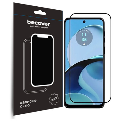 Скло захисне BeCover Motorola Moto G14 Black (709935) Вінниця - фото 1