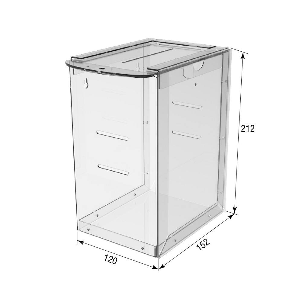 Ящик для пожертвований EKOSTAR с замком 120х152х212 с прорезями и карманом А5 Киев - изображение 4