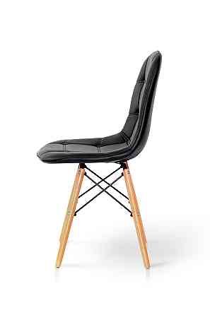 Стілець ДЖАСТІН, шкірзам чорний Київ