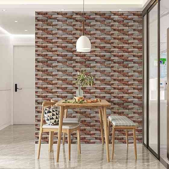 Декоративная 3D панель 700х770х4мм Коричневый кирпич песчаник (340) SW-00000531 Киев