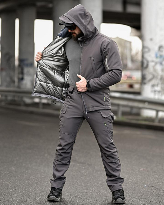Зимний тактический костюм 7.62 grey ТР6559 Одесса - изображение 11