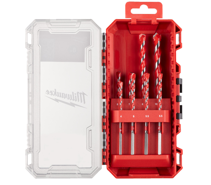 Набір ударних свердел 8 шт. MILWAUKEE, пластиковий кейс Одеса - фото 1