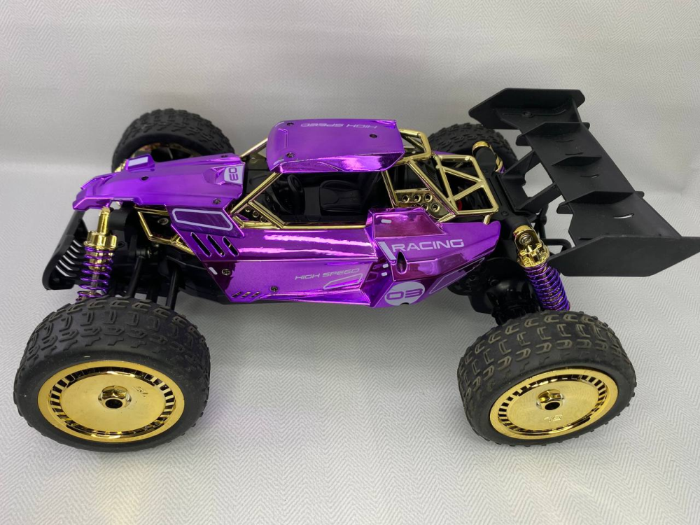 Б/В Радіокерована машинка DEERC SL-430A Monster Truck 1:14, швидкісний позашляховик 4WD, фіолетова, 40 хв гри Київ - фото 2