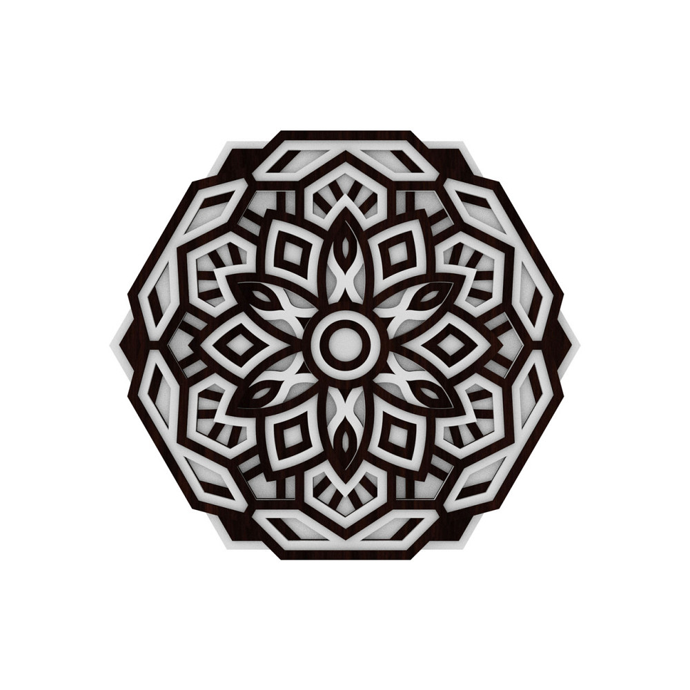 Мандала – Дерев'яний декор на стіну Київ - фото 2