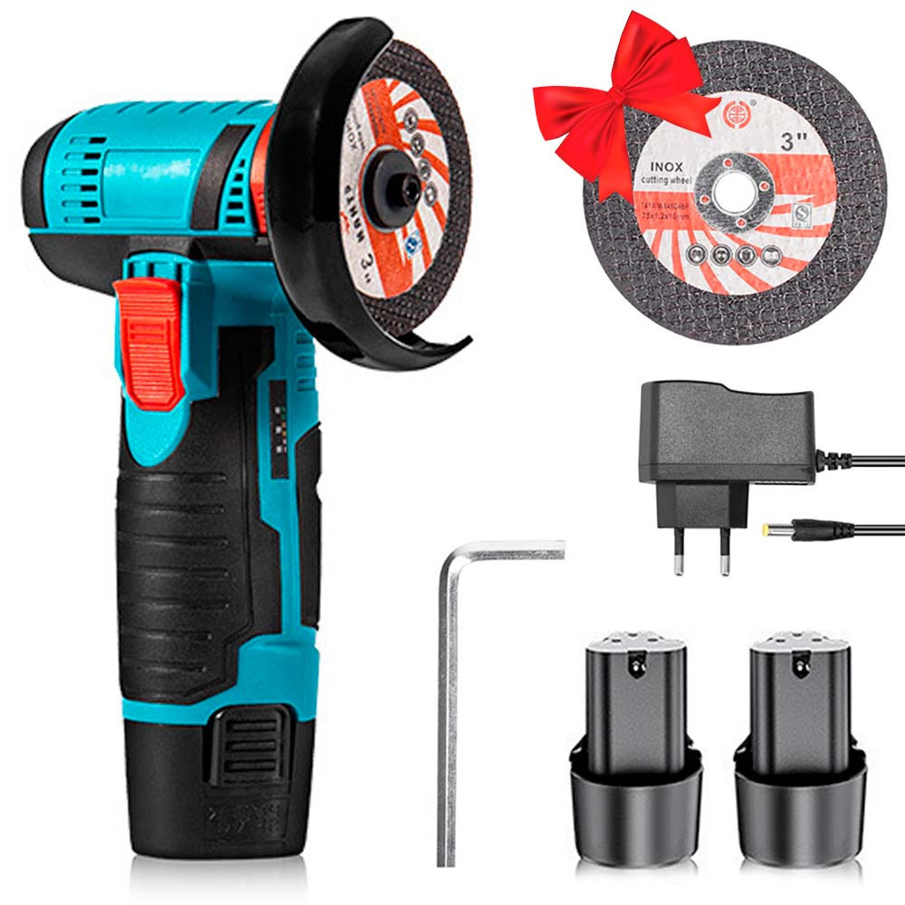 Акумуляторна болгарка 12В, W-153-7 + Подарунок Диск відрізний 3" (75мм) / Електроболгарка / УШМ Київ - фото 1