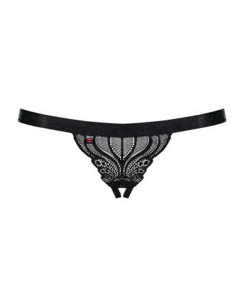 Мереживні танги з доступом Obsessive 828-THC-1 crotchless thong S/M, чорні Львів
