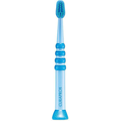 Детская зубная щетка Curaprox CS Baby з гумованою ручкою (0-4 років) Синій / Зелений (CS Baby-06) Винница - изображение 2