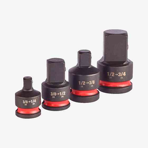 Набір перехідників STD ShW MILWAUKEE (3/8''-1/4''; 3/8''-1/2''; 1/2''-3/8''; 1/2' Одеса