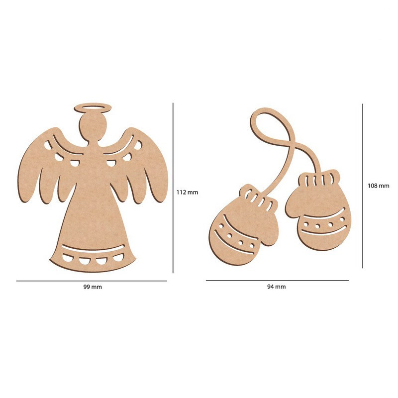 Набір ялинкових прикрас "Зимові атрибути" FDZ-533, 10 шт Вінниця - фото 5