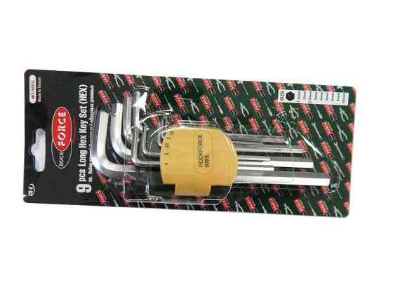 Набір ключів Г-подібних довгих 6-гранних, 9пр. (1.5, 2, 2.5, 3-6, 8, 10ММ), в пластиковому тримачі Одеса