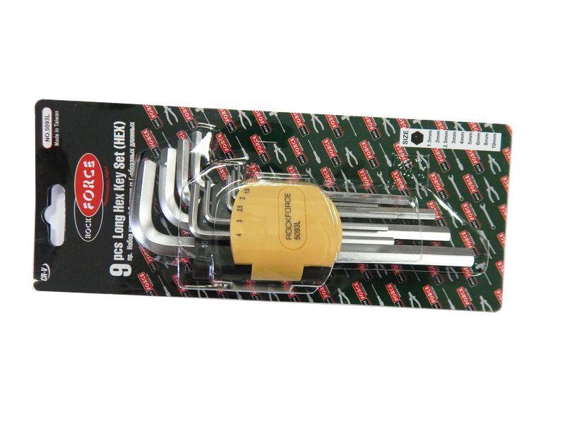 Набір ключів Г-подібних довгих 6-гранних, 9пр. (1.5, 2, 2.5, 3-6, 8, 10ММ), в пластиковому тримачі Одеса - фото 1