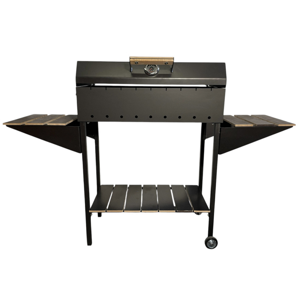 Мангал - барбекю з поличками , кришкою ,та показник температури Київ - фото 1