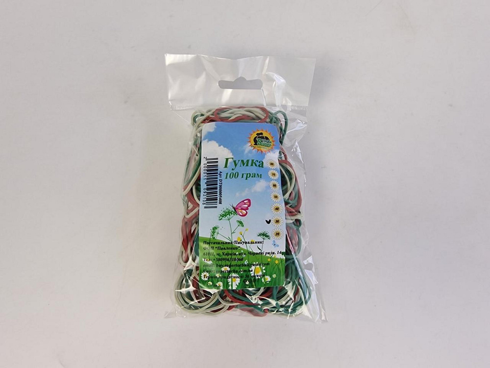 Для фиксации денег Резинка 100гр ТМ 