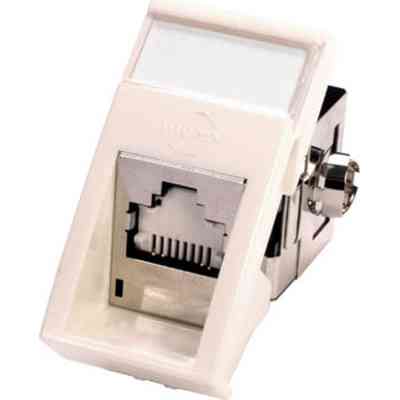 Модуль Keystone RJ45 STP кат. 6, 22.5x45, кутовий, white Molex (MLG-00022-02) Винница