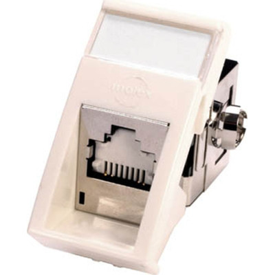 Модуль Keystone RJ45 STP кат. 6, 22.5x45, кутовий, white Molex (MLG-00022-02) Винница - изображение 1