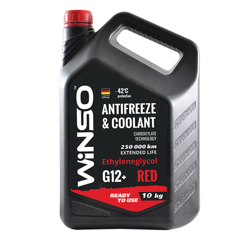 Антифриз Winso Antifreeze & Coolant Red G12+ -42°C червоний готовий 10кг Львів - фото 1