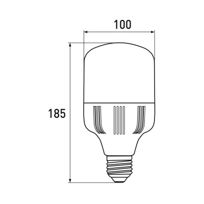 Лампочка EUROELECTRIC Plastic 30W E27 4000K 220V (LED-HP-30274(P)) Вінниця - фото 4