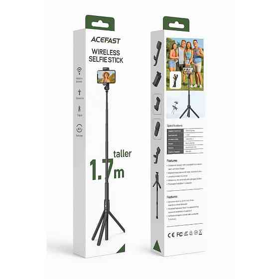 Штатив ACEFAST E31 selfie stick with automatic tripod Black Київ
