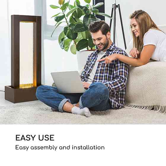 Садовый фонтан Skyriver для внутреннего и наружного применения LED теплый белый кабель 10 м оцинкованная Ровно