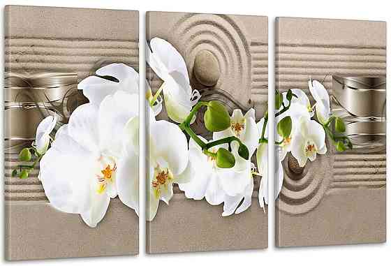 Модульна картина Абстракція Квіти Аrt-218_3А Київ