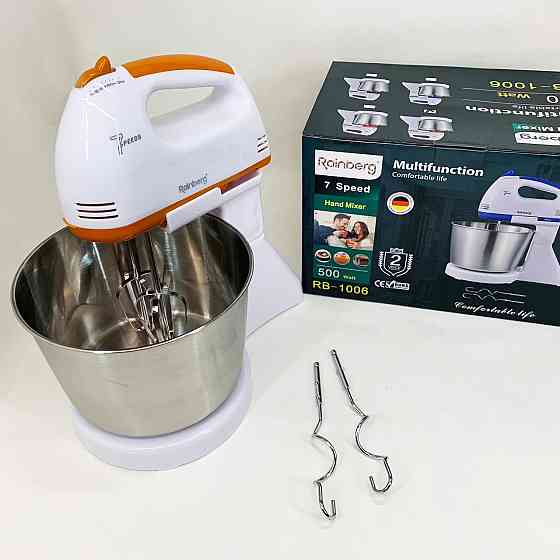 Простий кухонний міксер, Міксер з підставкою для стаціонарного використання Надійний для кухні GH-90 Івано-Франківськ