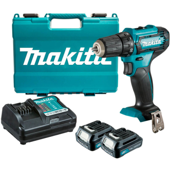 Аккумуляторная дрель-шуруповерт Makita DF333DWYE : 2 акб Li-ion 12 В, 1.5 Ah + з/п Киев