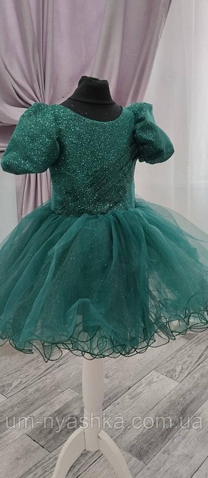 Ошатне зеленое плаття на дівчинку на 2-4 роки Костюм Ялинка, Зелене плаття Ялинка Кривий Ріг - фото 5