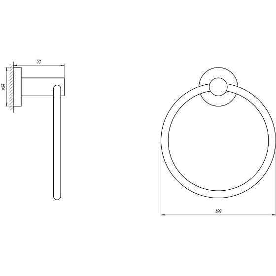 Тримач рушників Globus Lux SS 8407 SUS304 (000018154) Київ