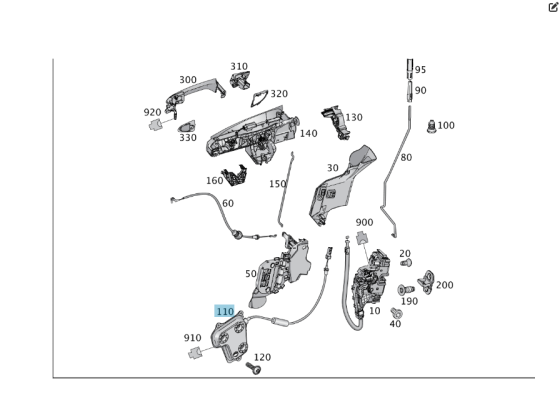 Mercedes-Benz  A1667600800 Серводівник передніх правих дверей ML/GLE W166 GLE Coupe C292 GL/GLS X166 Одеса
