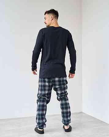 Мужской комплект 2 пуговицы на кофте - штаны в клутку Nicoletta 93531 L Киев